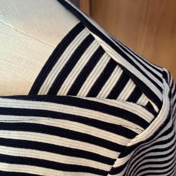 Talbots Top, size 1X, see measurements, Navy and White - Picture 7 of 12